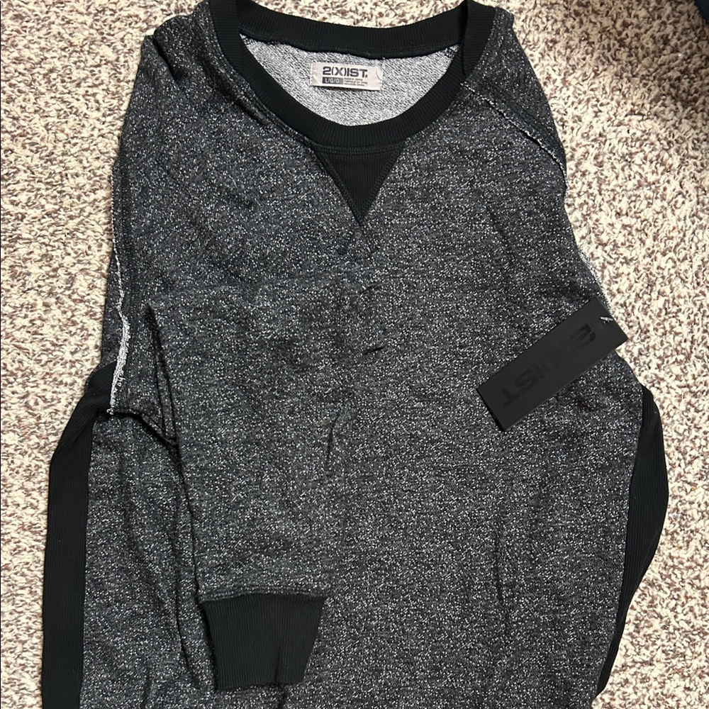 2xist Men's Charcoal Crewneck Sweater